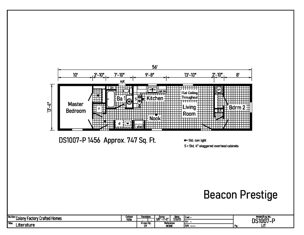 Beacon Prestige DS1007-P Floor Plan