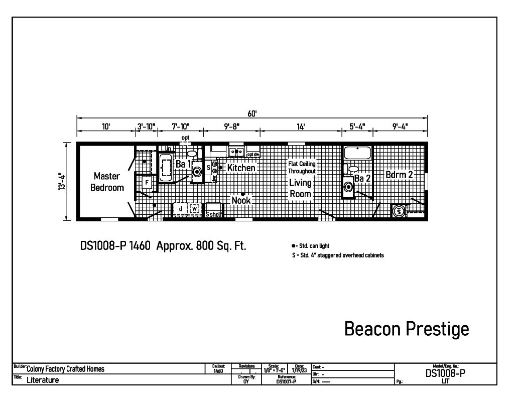 Beacon Prestige DS1008-P Floor Plan